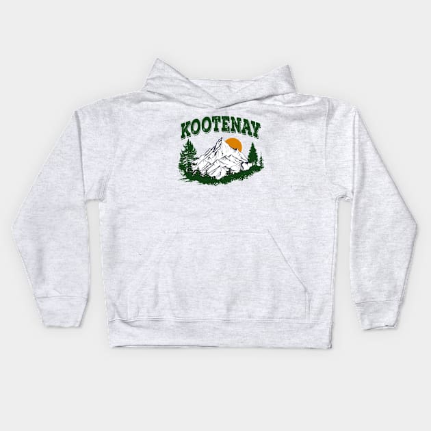 Kootenay national park Kids Hoodie by hardy 